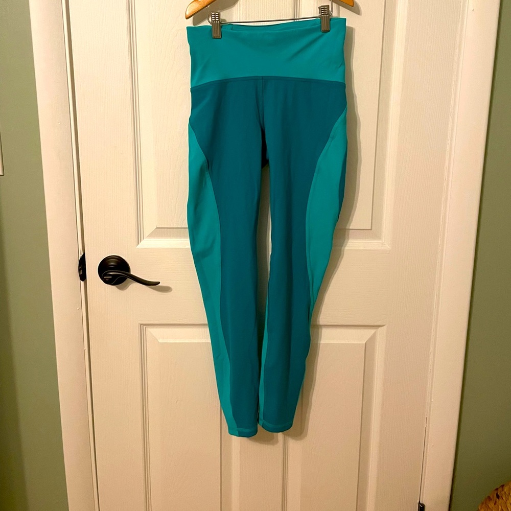 Teal Lululemon Running Leggings